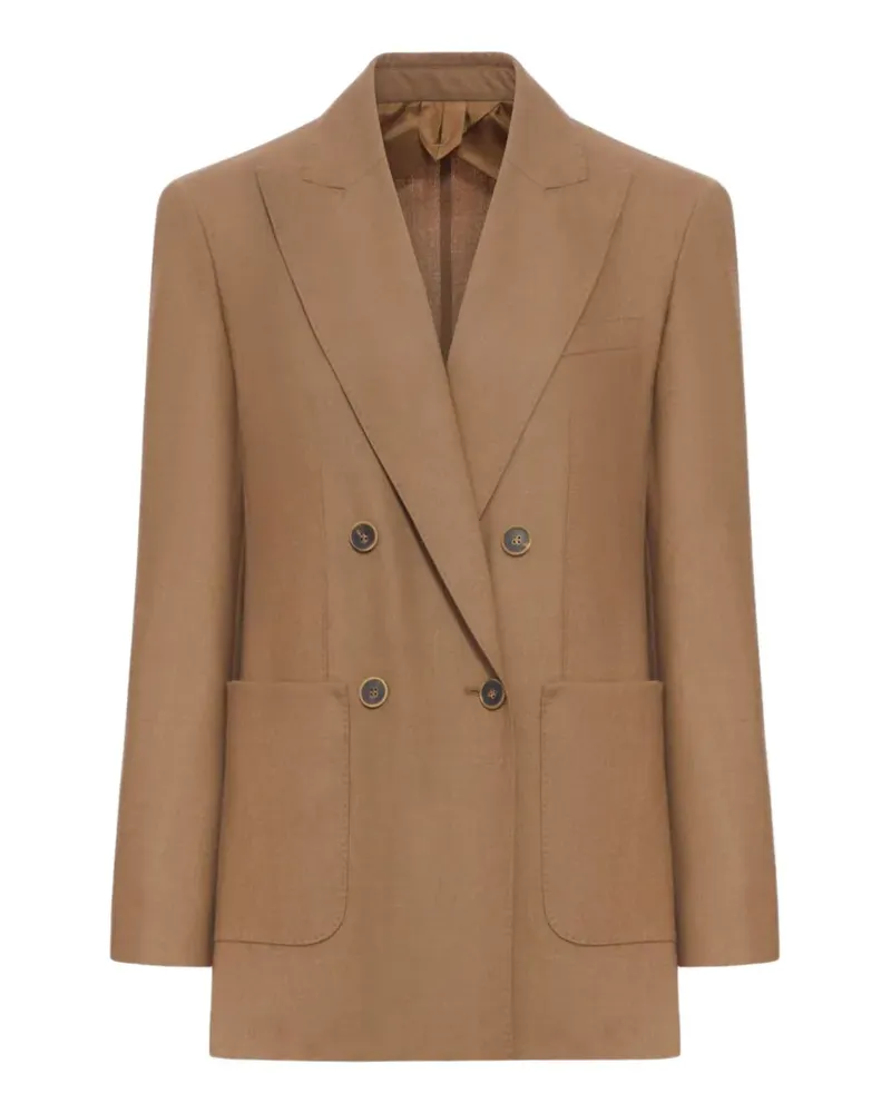 Max Mara double-breasted cashmere blazer - Braun Braun