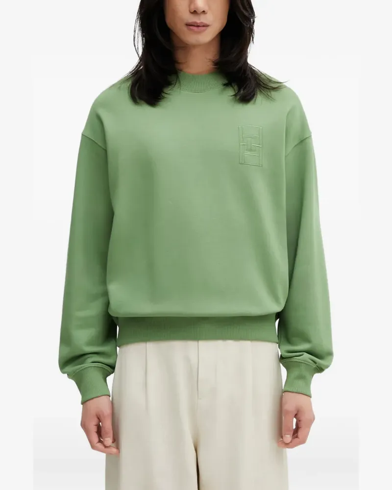 Lacoste embroidered crew-neck sweatshirt - Grün Grün