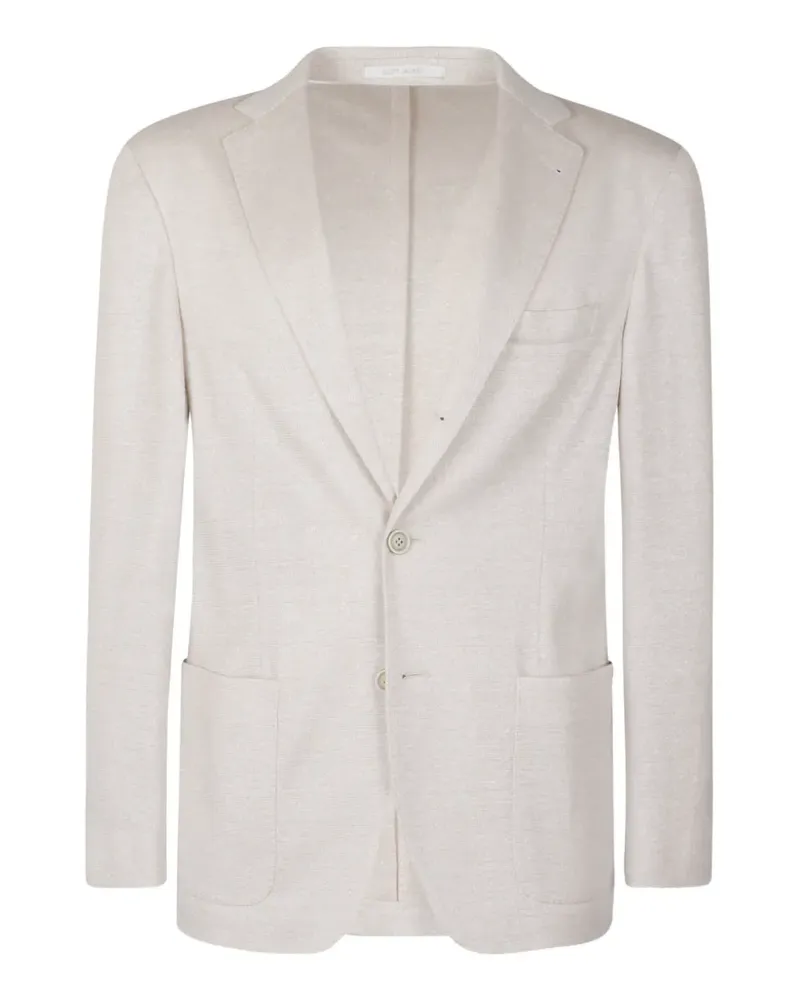 Eleventy notched-lapels single-breasted blazer - Nude Nude