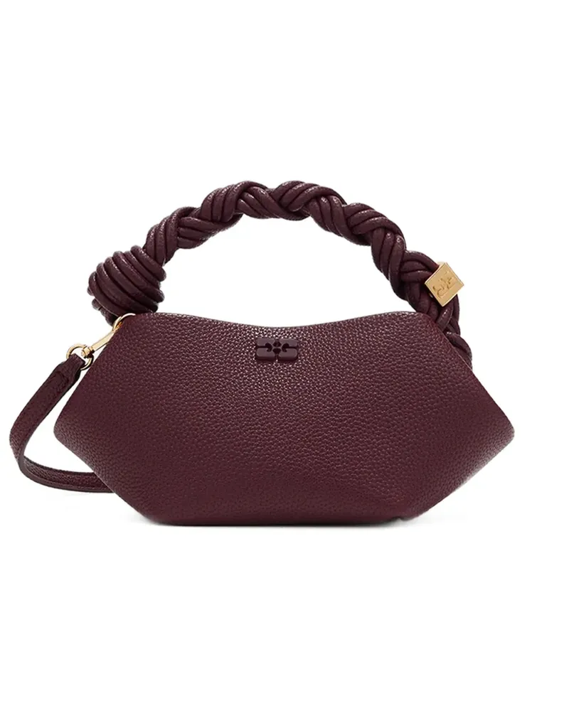 Ganni Geflochtene Bou Schultertasche - Rot Rot