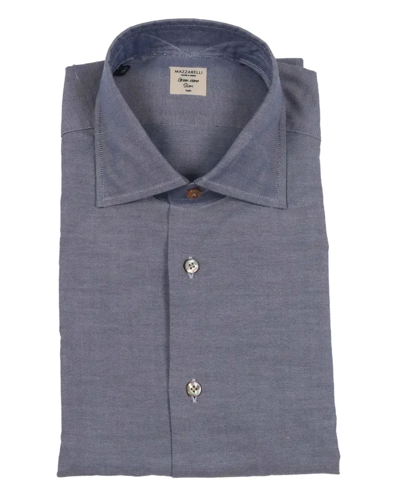 MAZZARELLI oxford cotton shirt - Blau Blau