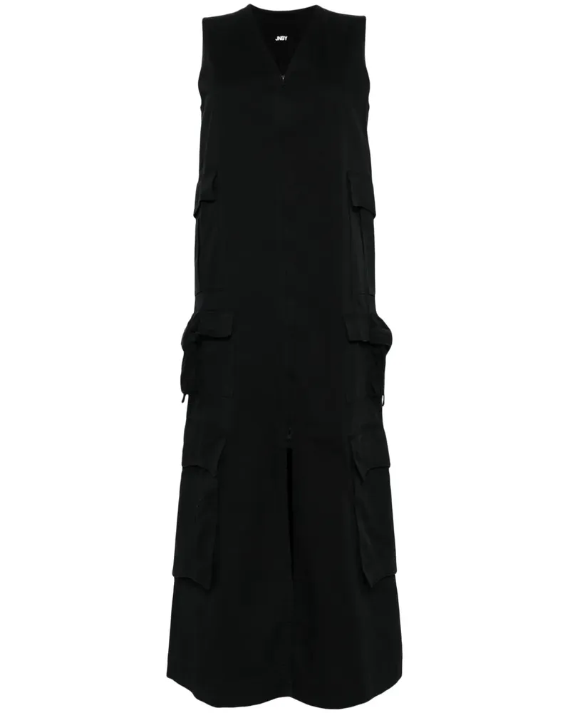 JNBY Midikleid mit aufgesetzten Taschen - Schwarz Schwarz