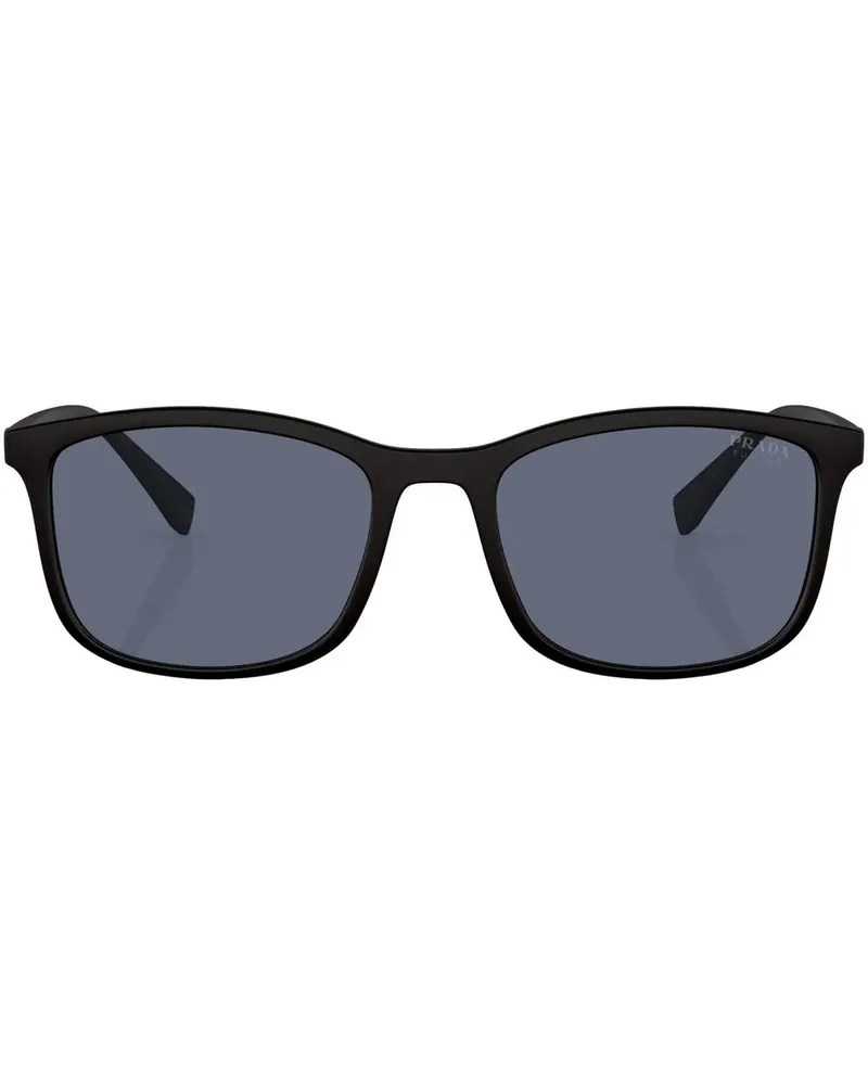 Prada Lifestyle Sonnenbrille mit Logo-Print - Schwarz Schwarz