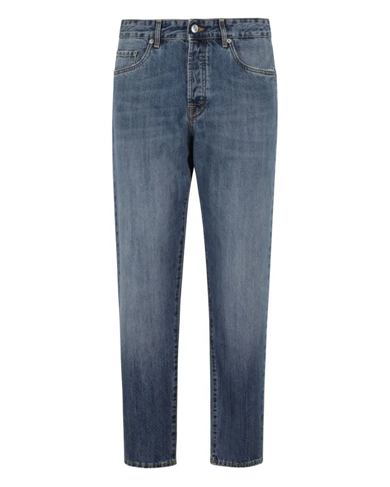 Department 5 Ausgeblichene Five-Pocket-Jeans - Blau Blau