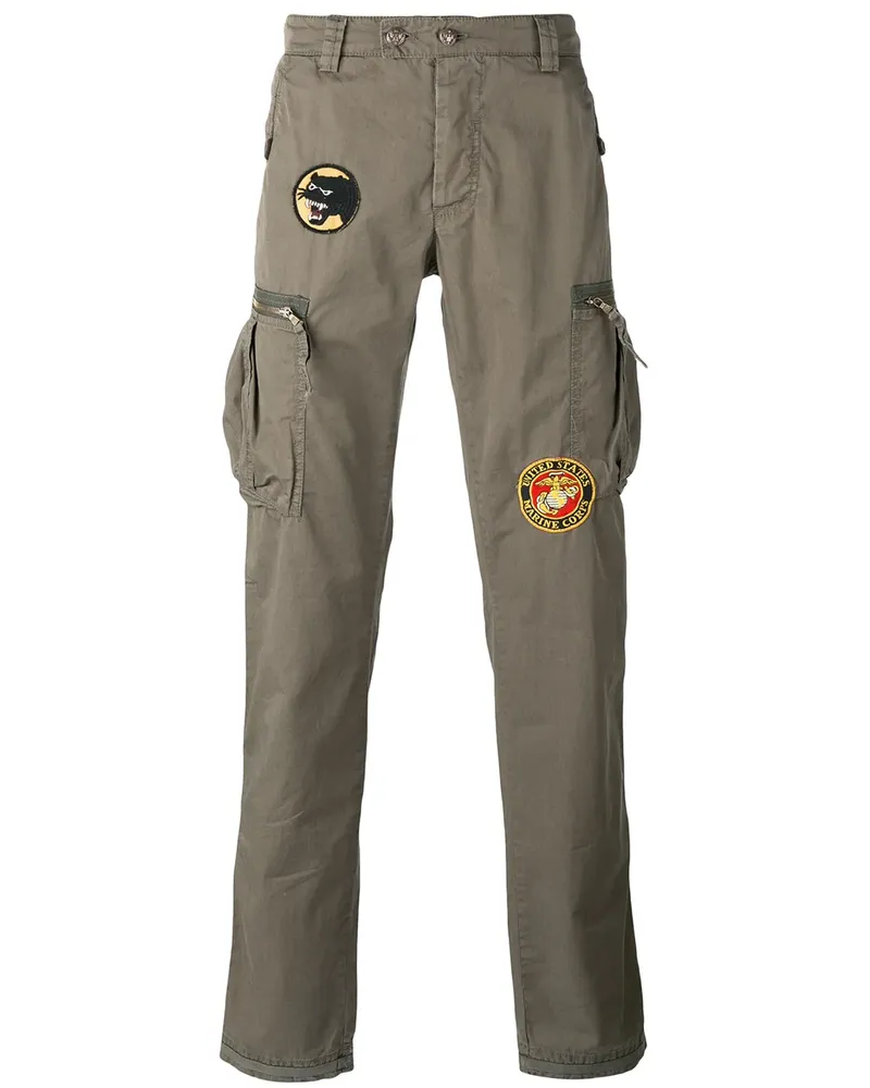 HISTORY REPEATS Cargohose mit Patches - Grün Grün