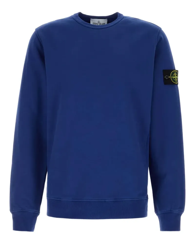 Stone Island Sweatshirt mit Patch - Blau Blau