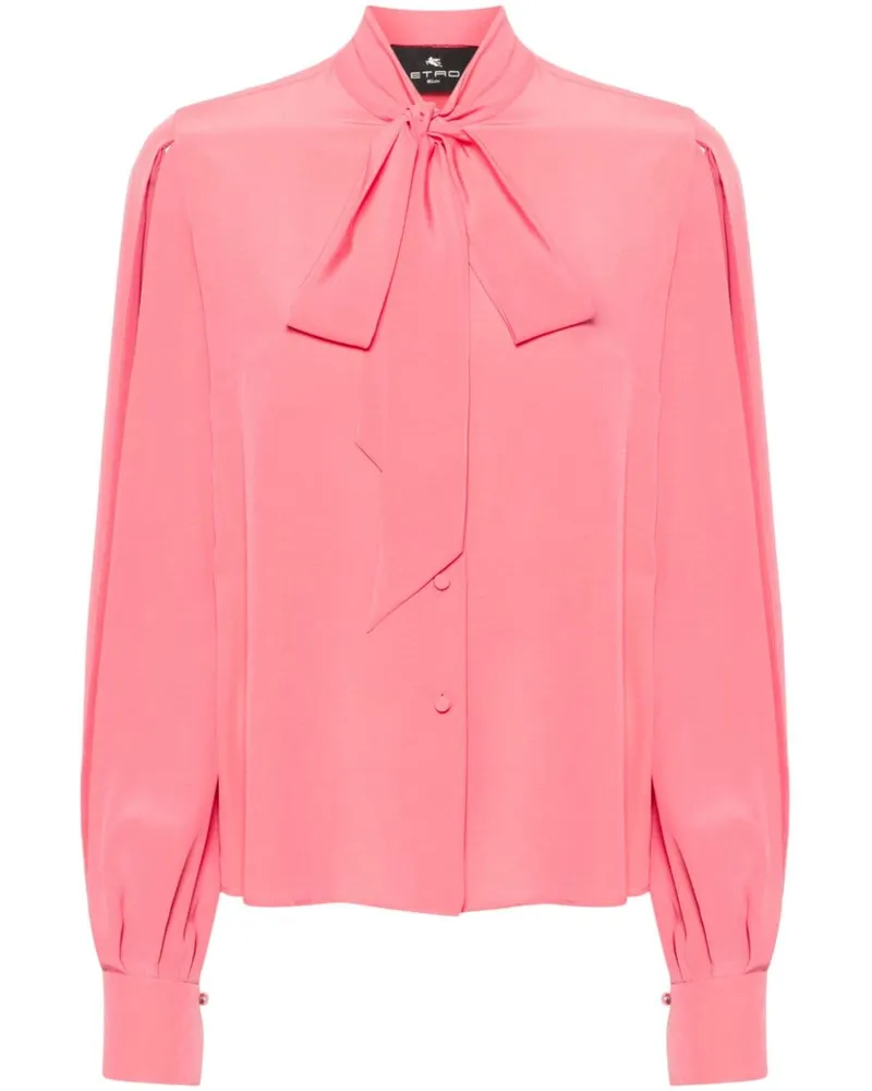 Etro Schluppenbluse aus Seide - Rosa Rosa