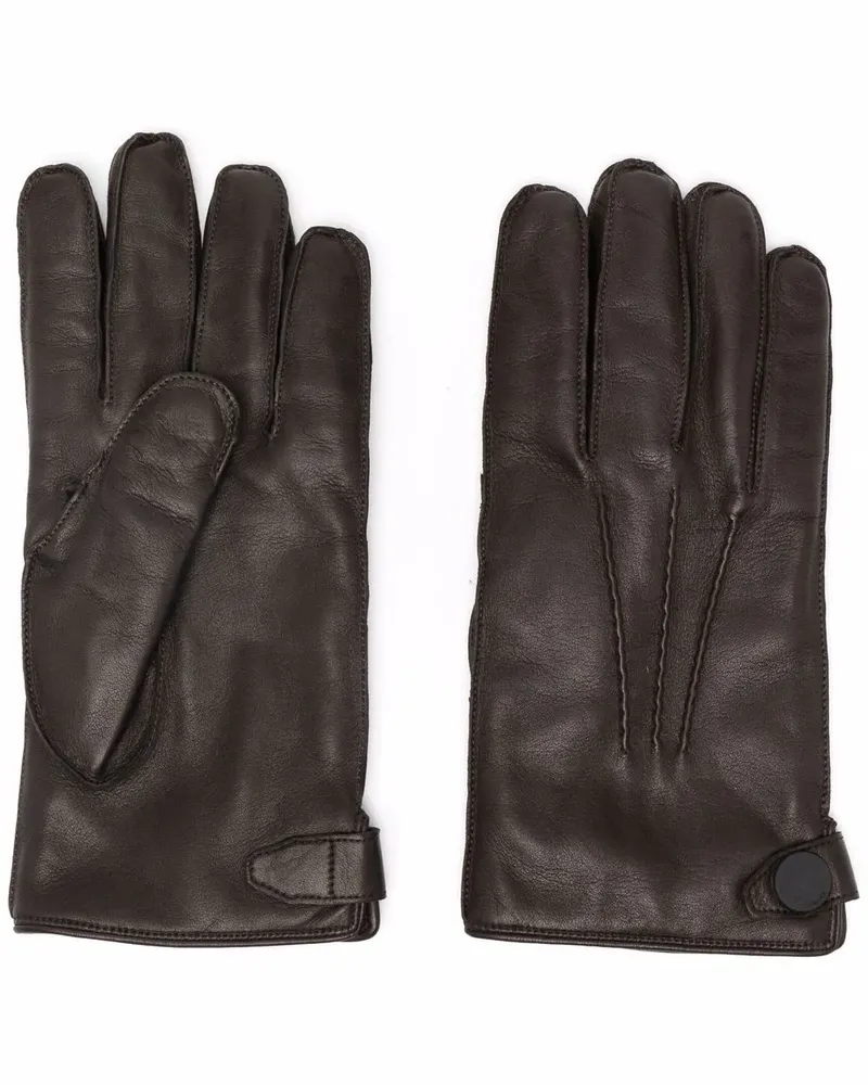 Billionaire Handschuhe aus Leder - Braun Braun