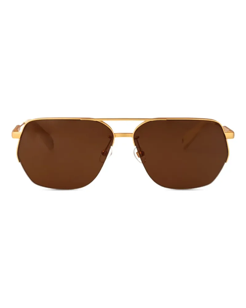 Jacquemus Getönte Pilotenbrille - Gold Gold