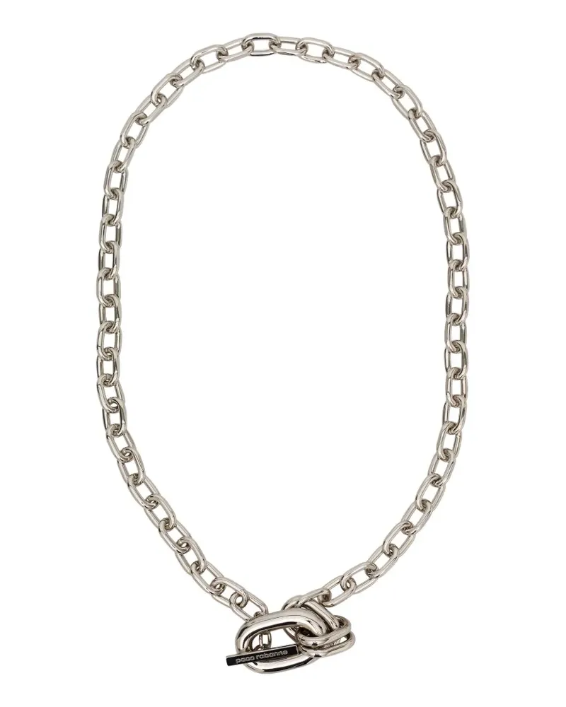 Paco Rabanne chain-link clasp necklace - Silber Silber