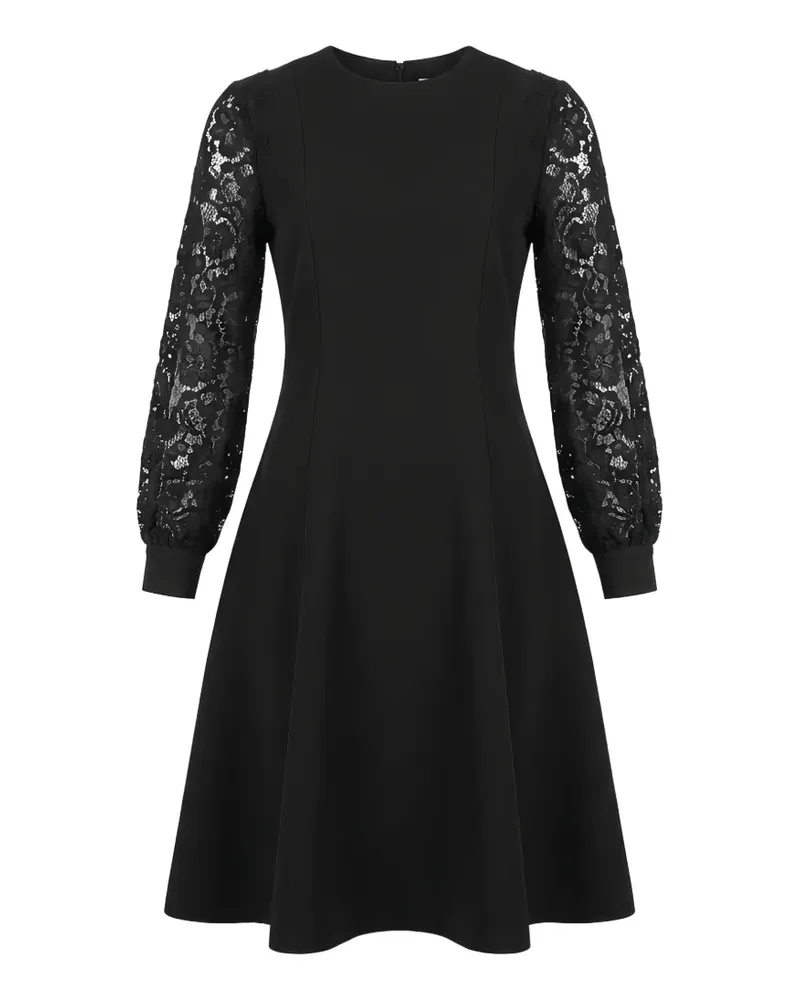 Valentino Garavani Minikleid mit Spitzenärmeln - Schwarz Schwarz