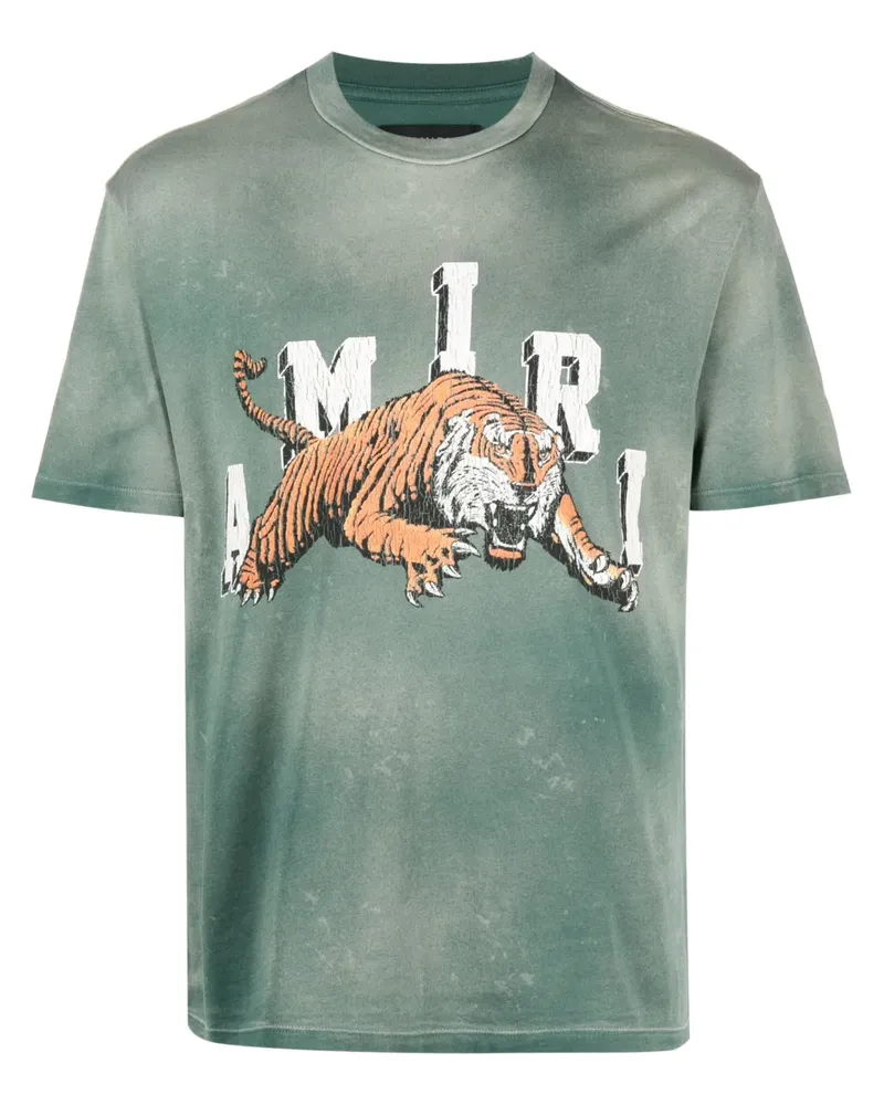 Amiri T-Shirt mit Logo-Print - Grün Grün