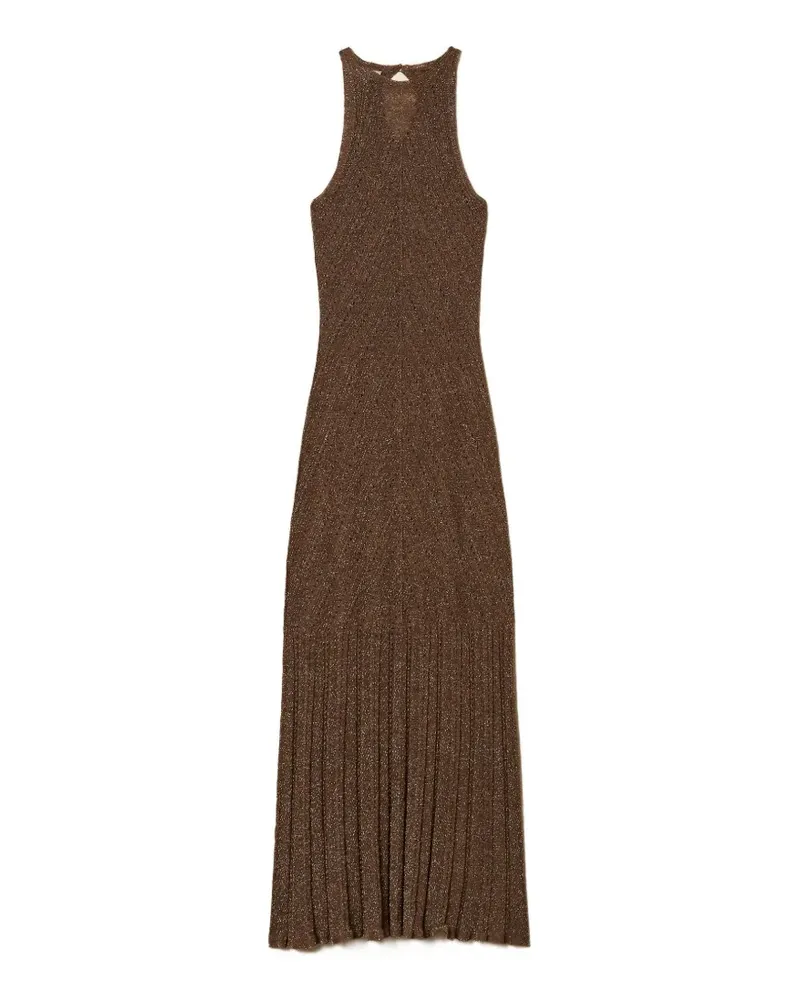 Twin-Set Klassisches Maxikleid - Braun Braun