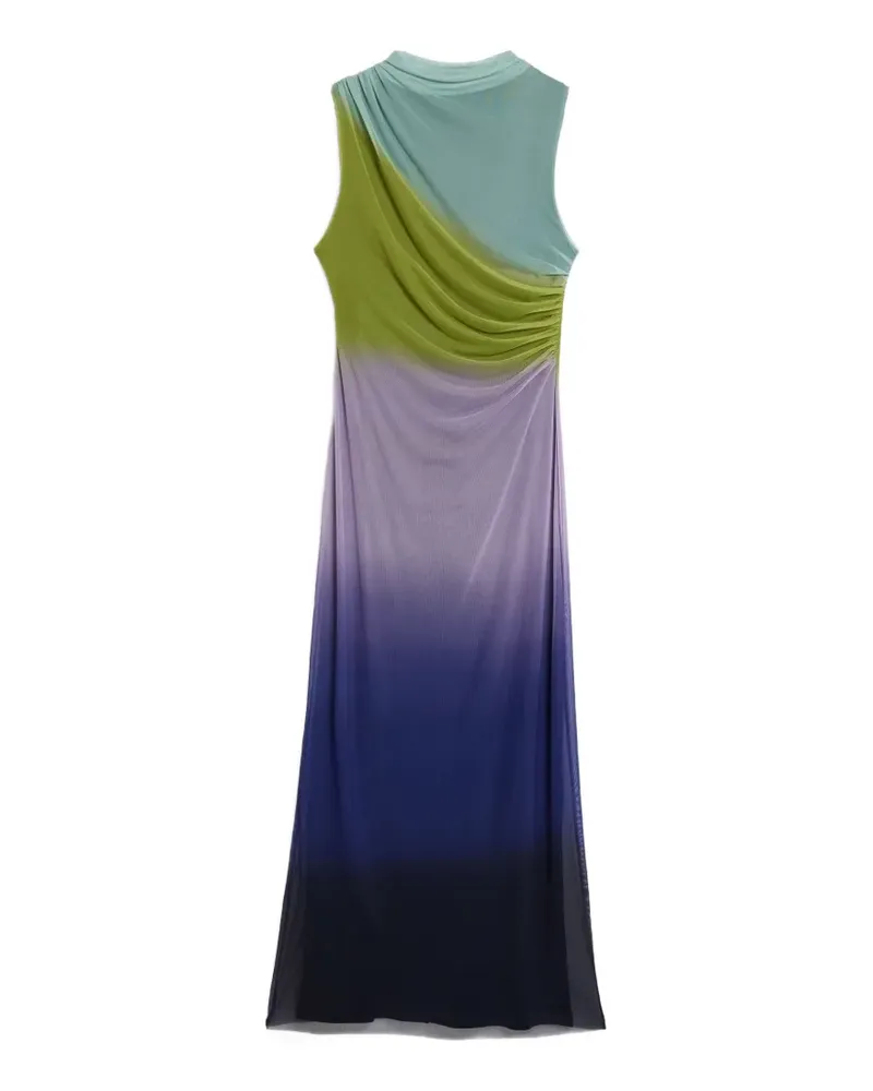 Desigual Gerafftes Lola Kleid mit Ombré-Effekt - Blau Blau