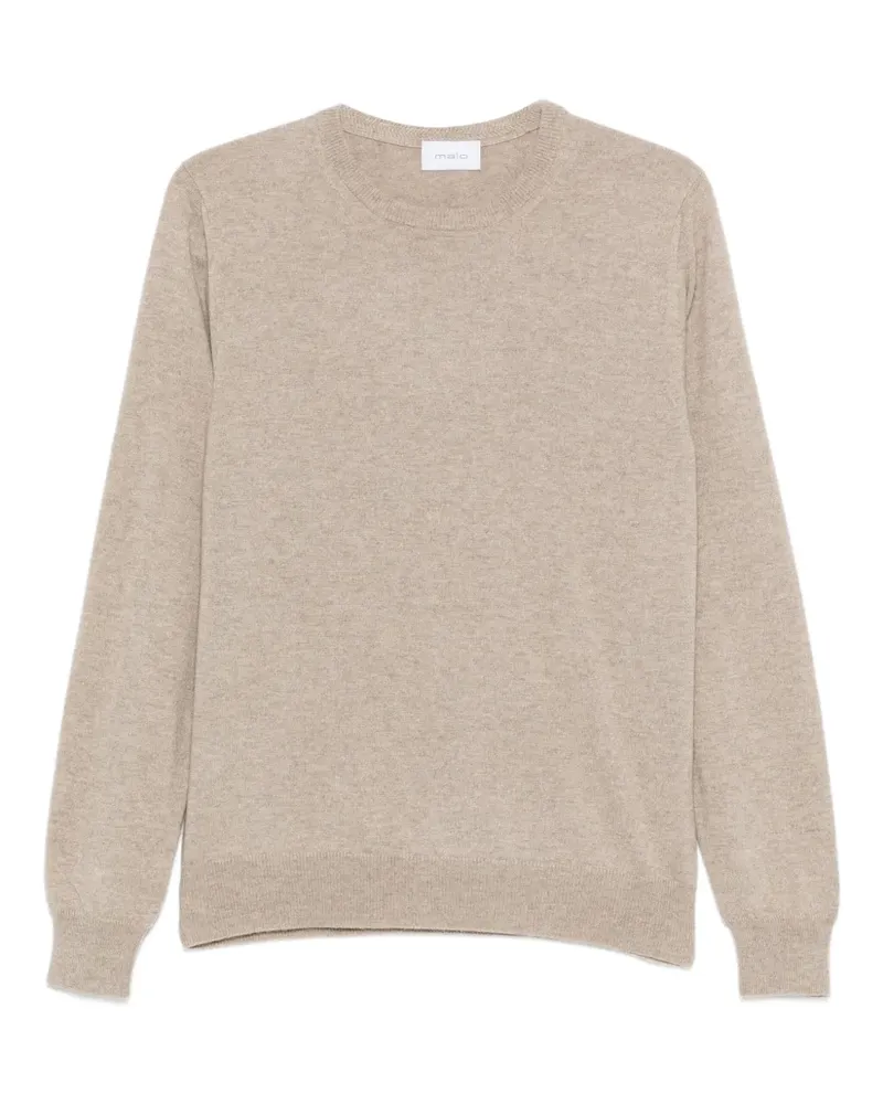 Malo Pullover mit Rundhalsausschnitt - Nude Nude