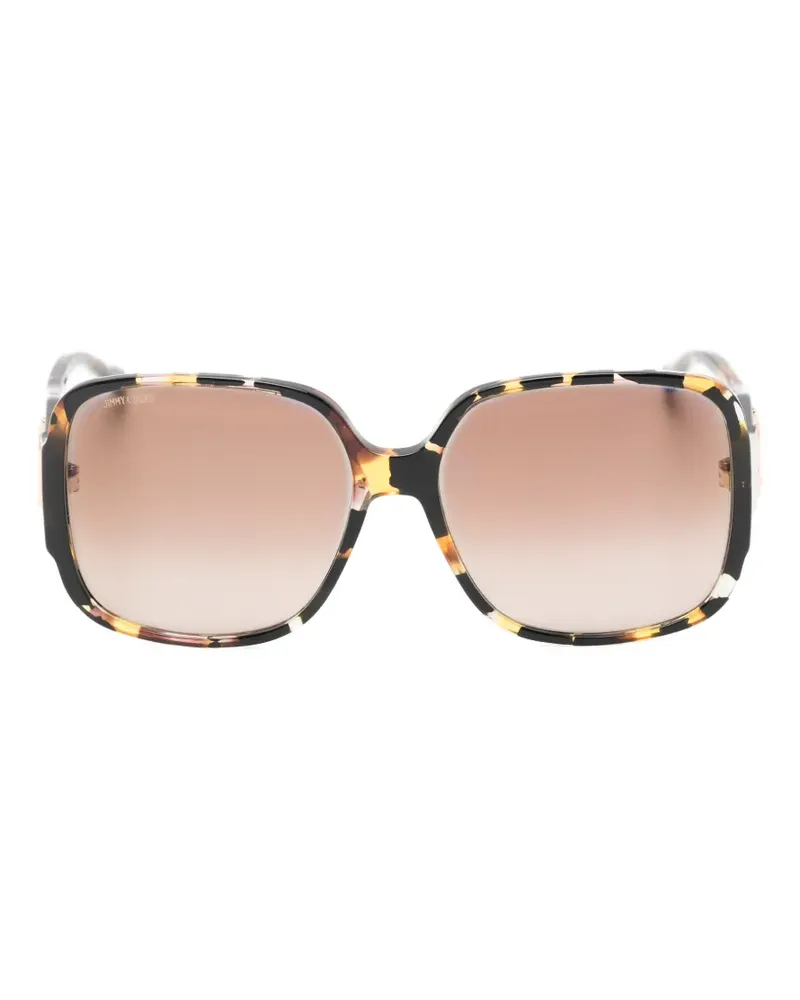 Jimmy Choo Taras tortoiseshell-effect sunglasses - Braun Braun