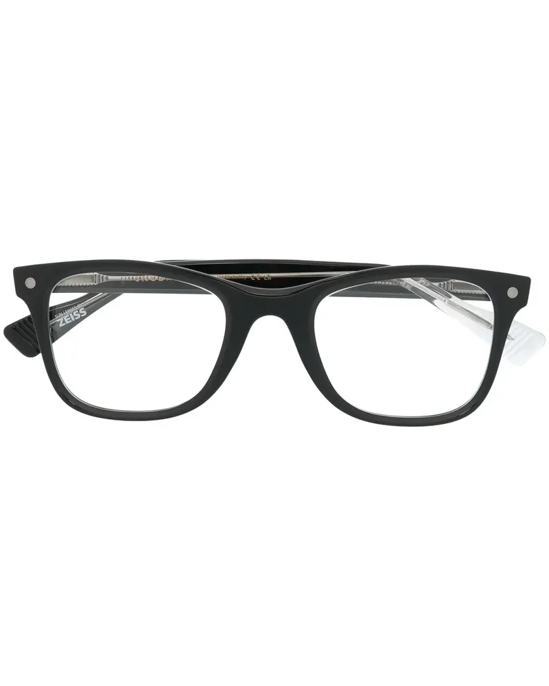 SNOB Milano Brille mit abnehmbaren getönten Gläsern - Schwarz Schwarz