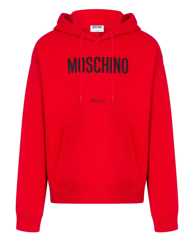 Moschino Hoodie mit Logo - Rot Rot