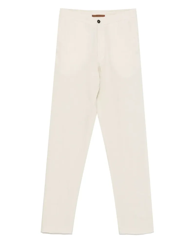 Ermenegildo Zegna Tapered-Hose aus Leinen - Nude Nude