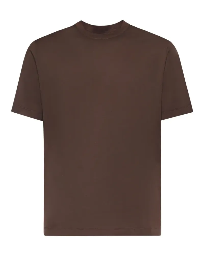 Giuliano Galiano crew-neck short-sleeve T-shirt - Braun Braun