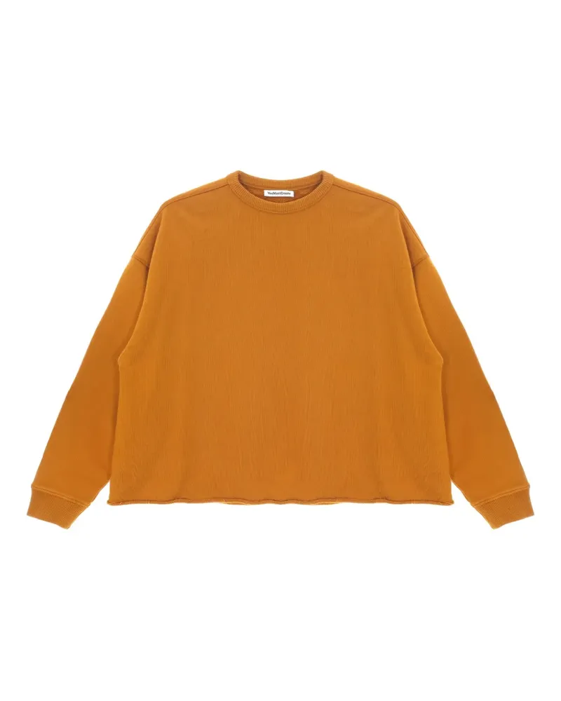 YMC Sweatshirt mit unbearbeitetem Saum - Orange Orange