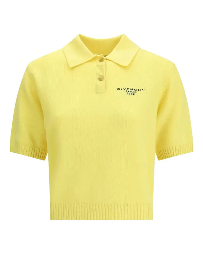 Givenchy short-sleeve logo polo top - Gelb Gelb