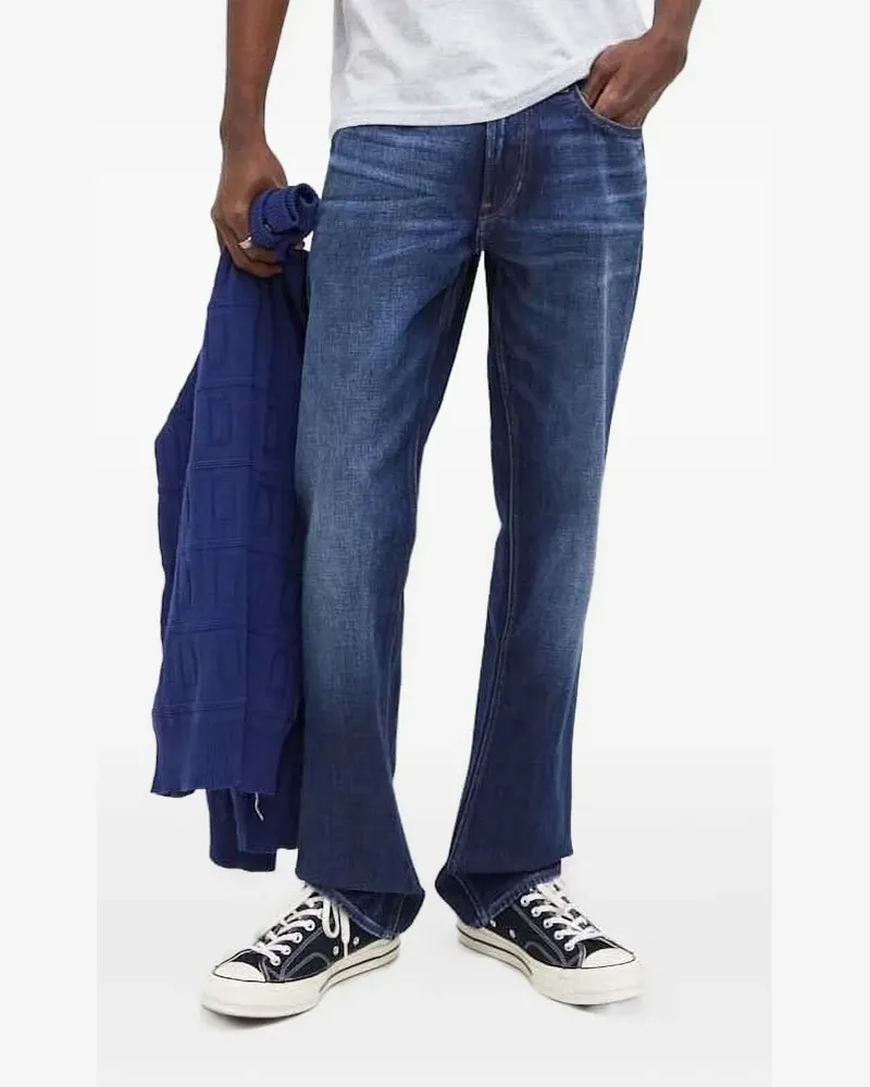 G-STAR RAW Straight-Leg-Jeans mit Logo-Patch - Blau Blau