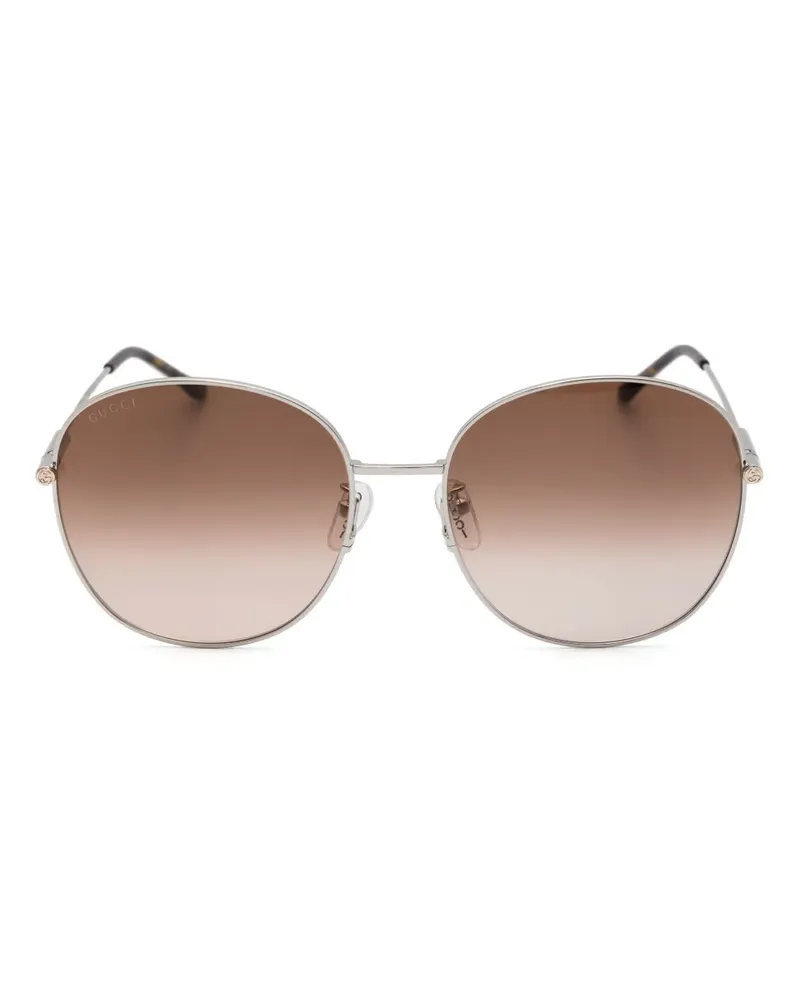 Gucci Klassische Pilotenbrille - Silber Silber