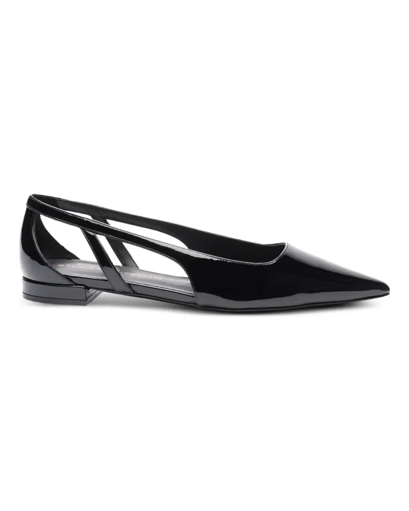 Stuart Weitzman Spitze Power Loafer mit Cut-Out - Schwarz Schwarz