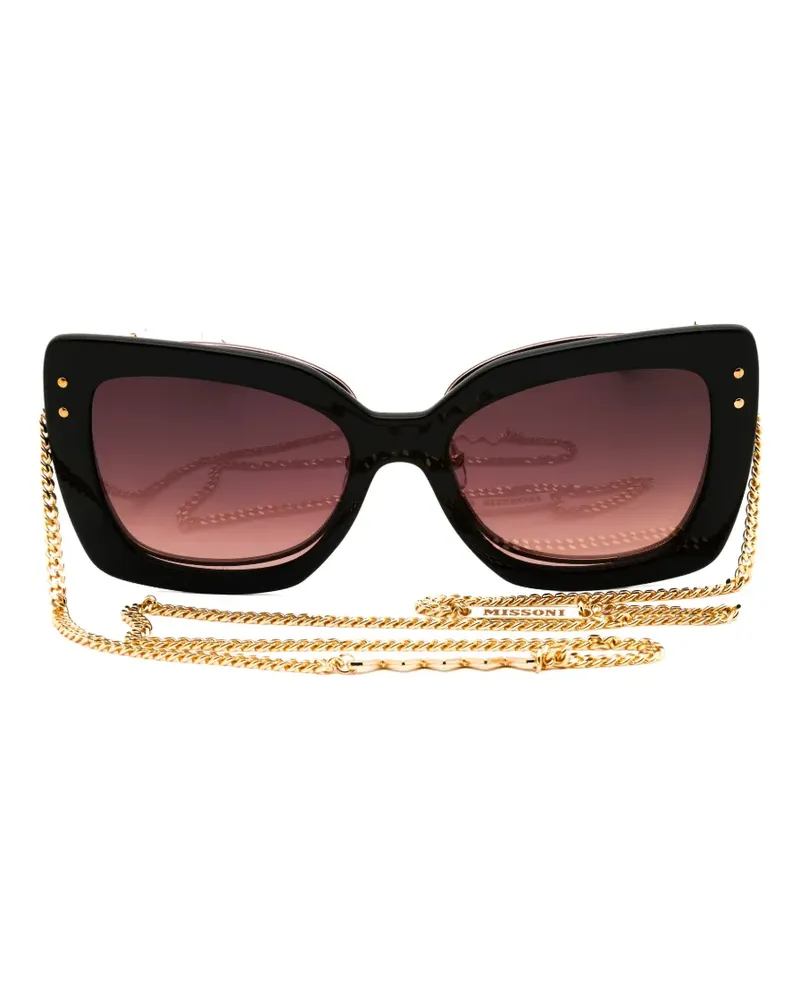 Missoni cat-eye clip-on sunglasses - Gold Gold