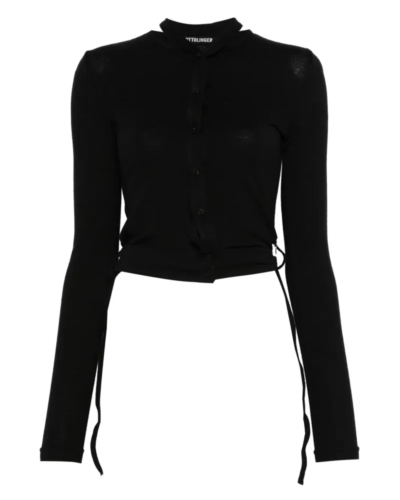 OTTOLINGER double-closure knit cardigan - Schwarz Schwarz