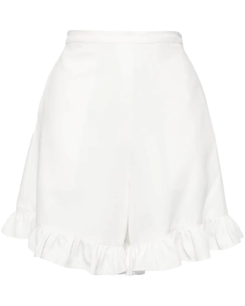 Bambah Gerüschte Hibiscus Shorts - Weiß Weiß
