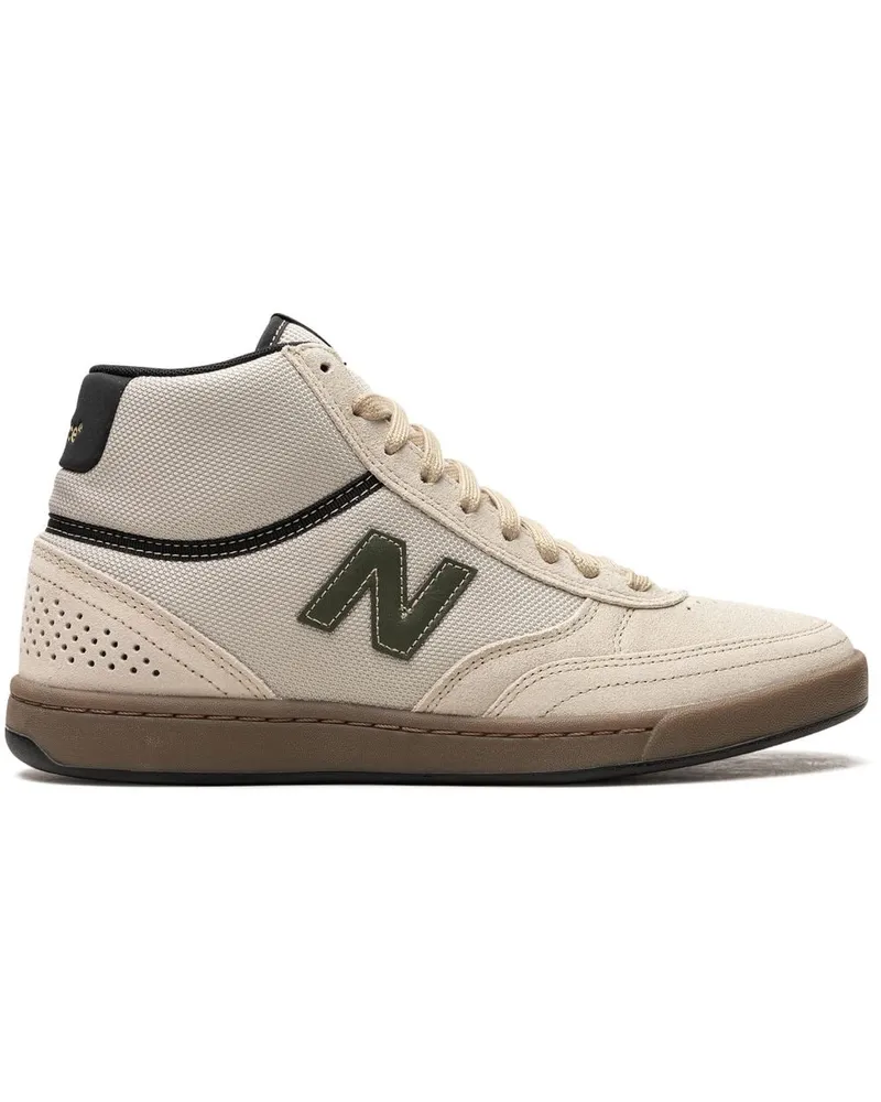 New Balance Numeric 440 White/Green High-Top-Sneakers Nude