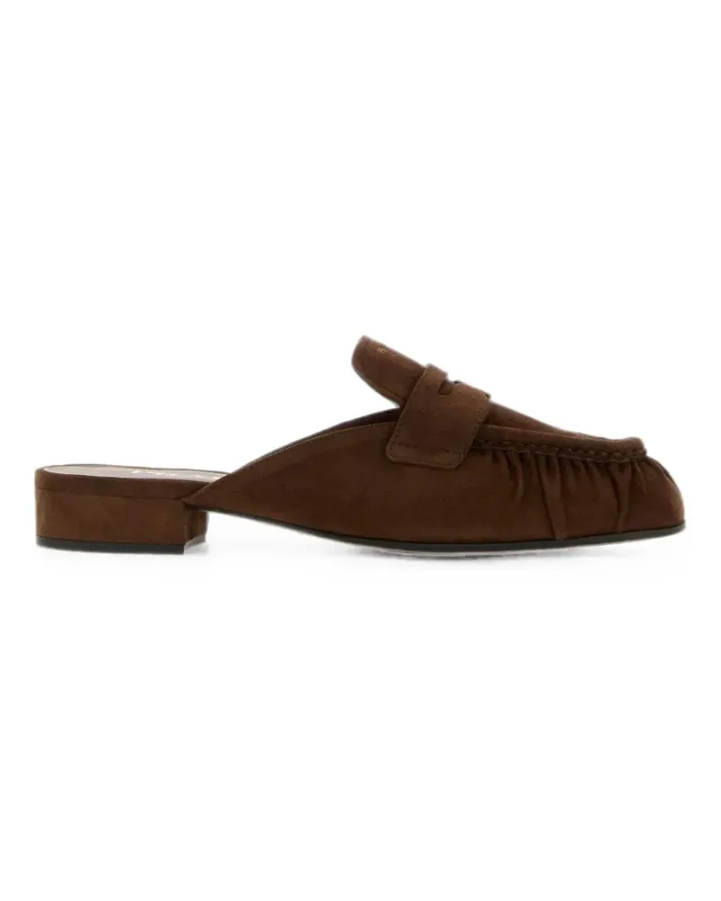 Prada ruched penny loafers - Braun Braun