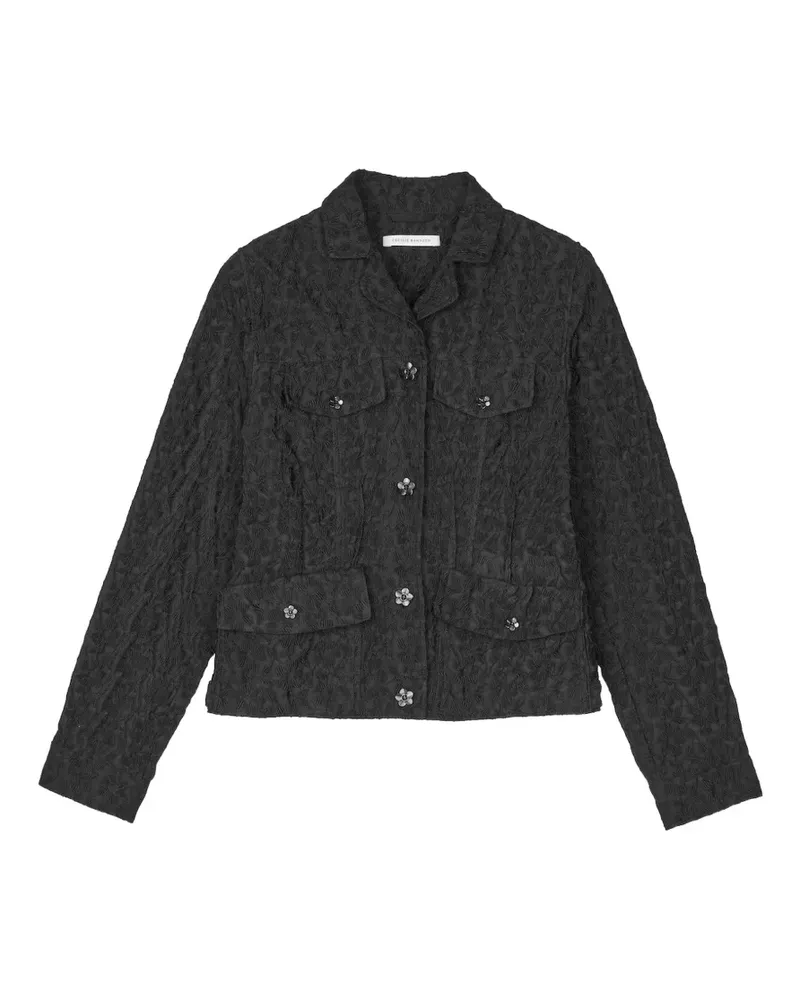 Cecilie Bahnsen Clover Jacke aus Begonien-Jacquard - Schwarz Schwarz