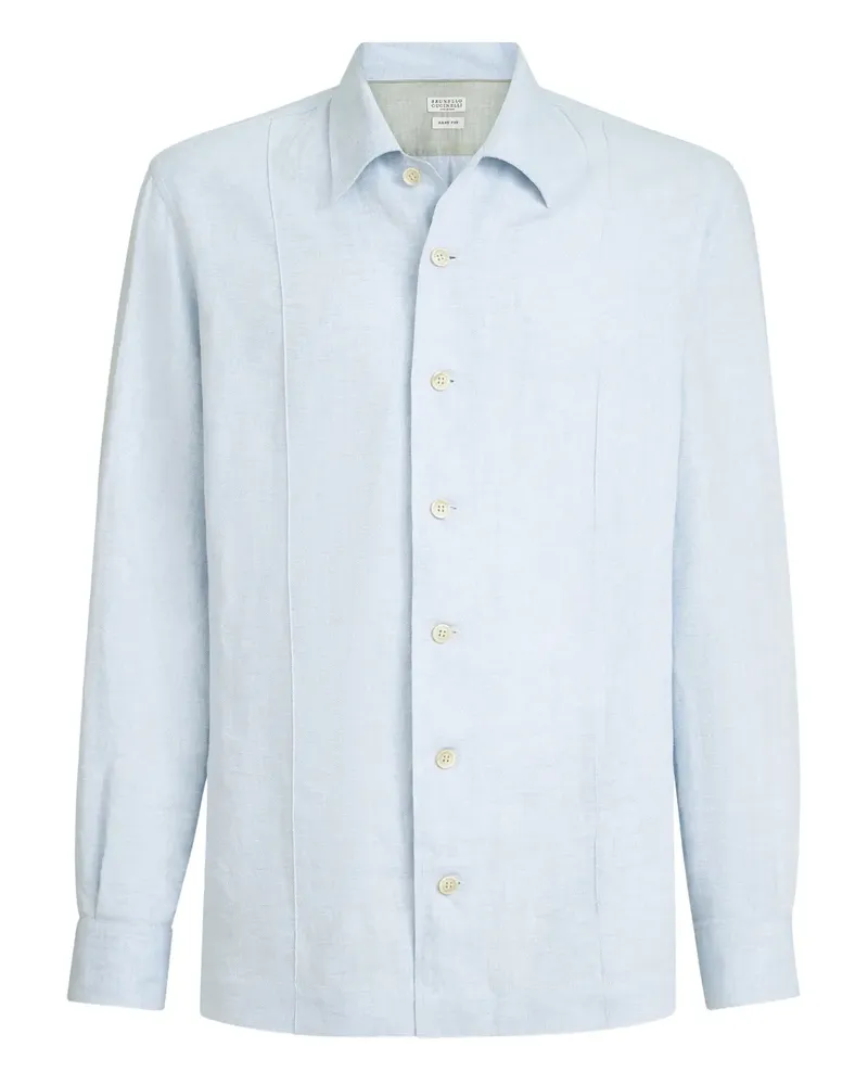 Brunello Cucinelli Langärmeliges Hemd - Blau Blau