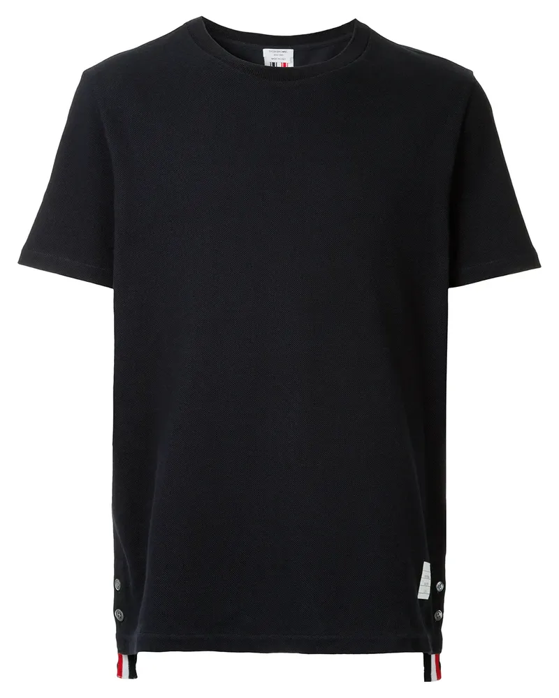 Thom Browne Poloshirt mit Streifendetail - Blau Blau