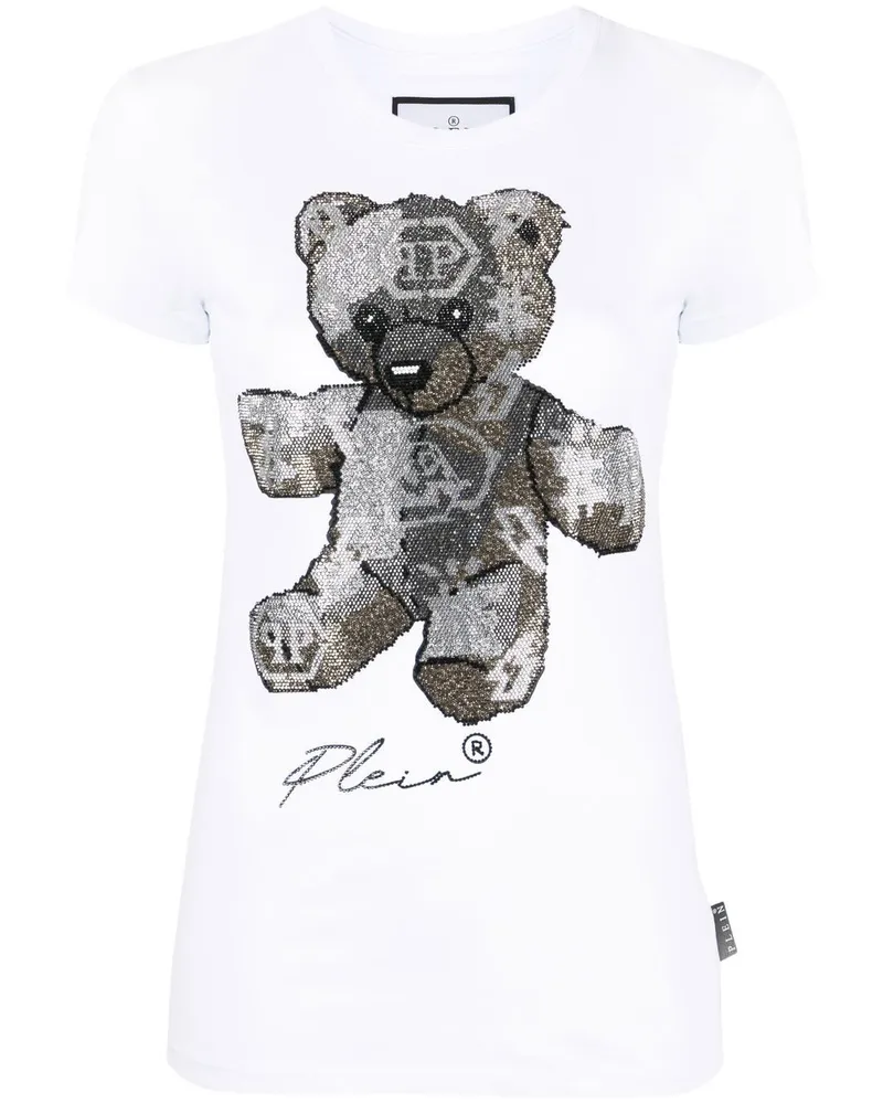 Philipp Plein T-Shirt mit grafischem Print - Weiß Weiß