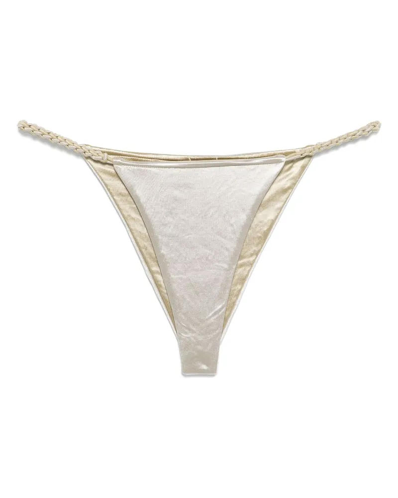 Isa Boulder Bikinihöschen mit Kette - Grau Grau
