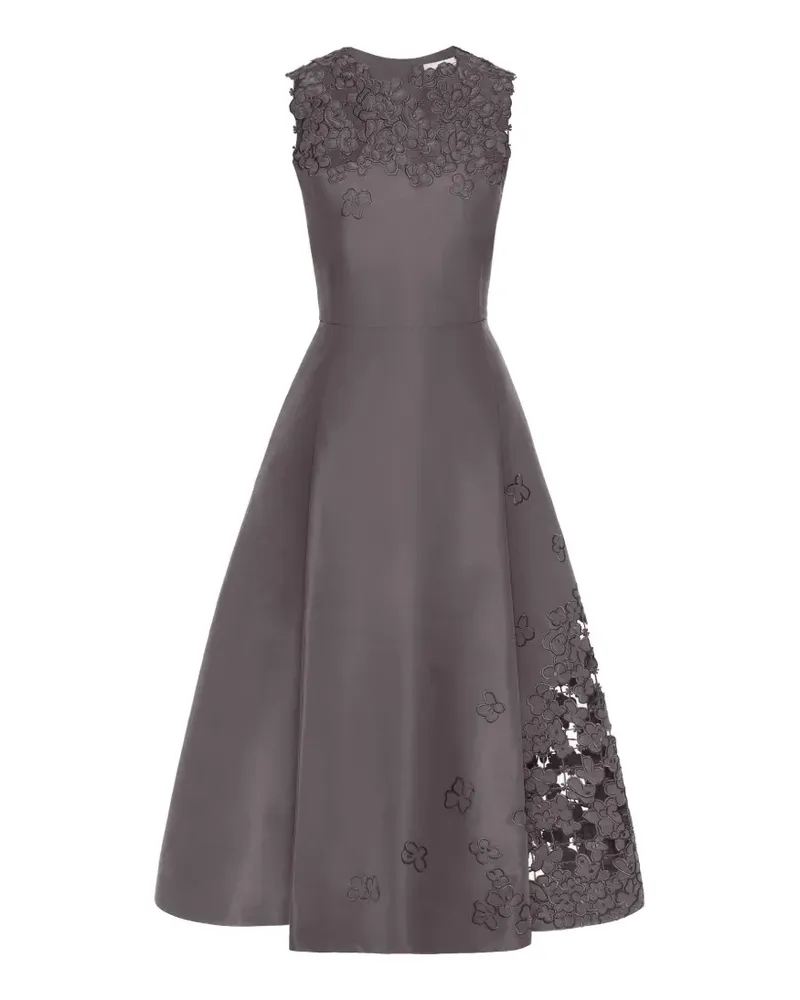 Oscar de la Renta Kleid mit Cut-Outs - Grau Grau