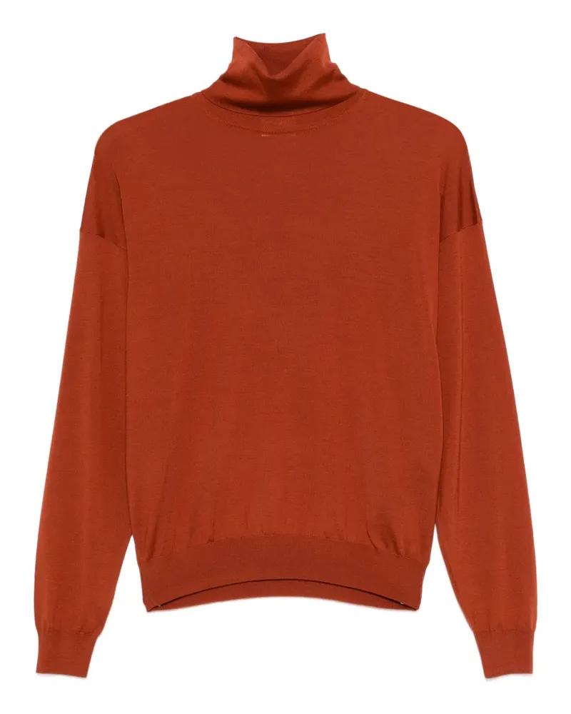 Saint Laurent Oberteil mit Rollkragen - Rot Rot