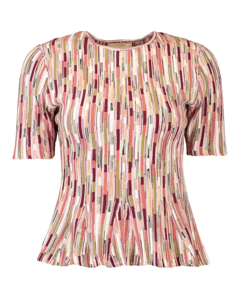 Ulla Johnson Gemustertes Samira T-Shirt - Rosa Rosa