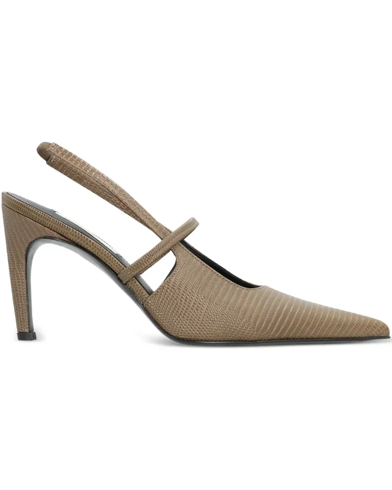 Totême Pumps mit Eidechsen-Effekt 100mm - Nude Nude