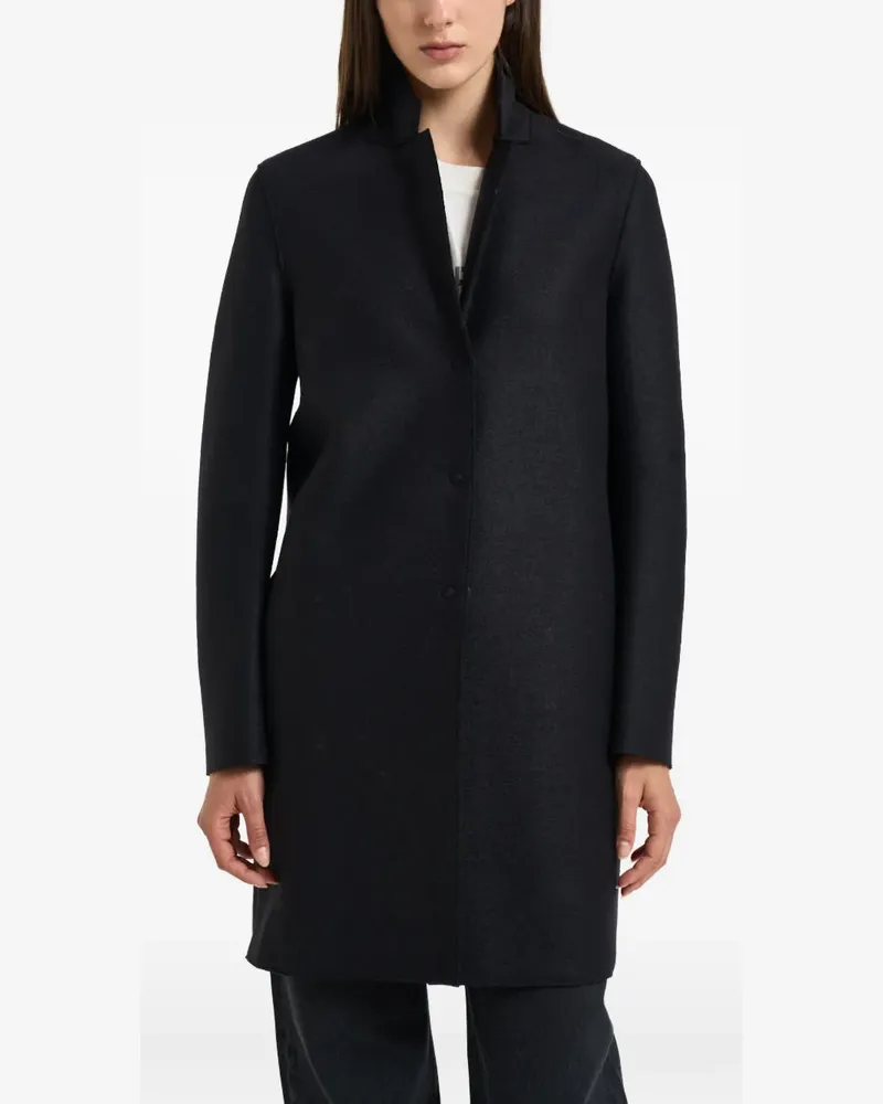 Harris Wharf London stand-collar press-stud coat - Schwarz Schwarz