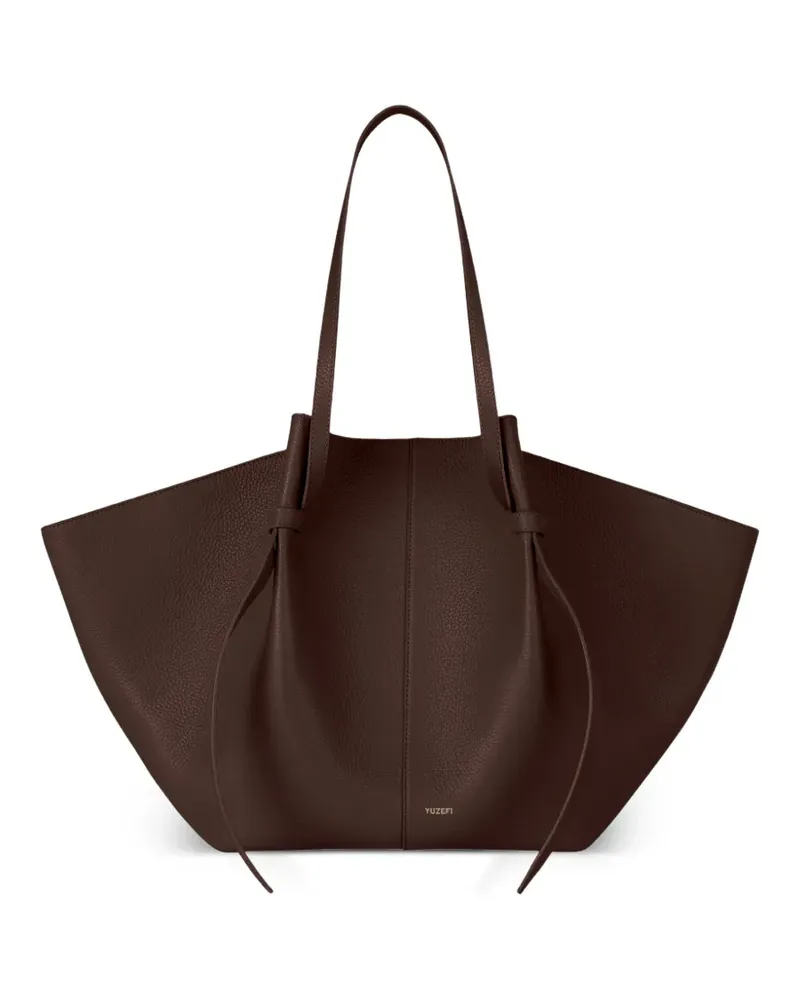 YUZEFI Xl Mochi leather shoulder bag - Braun Braun