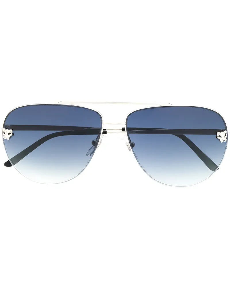 Cartier Tiger aviator sunglasses - Schwarz Schwarz