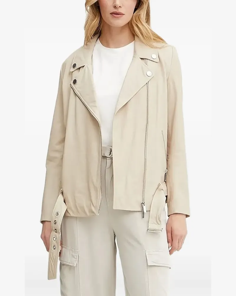 Armani Exchange Bikerjacke mit Gürtel - Nude Nude