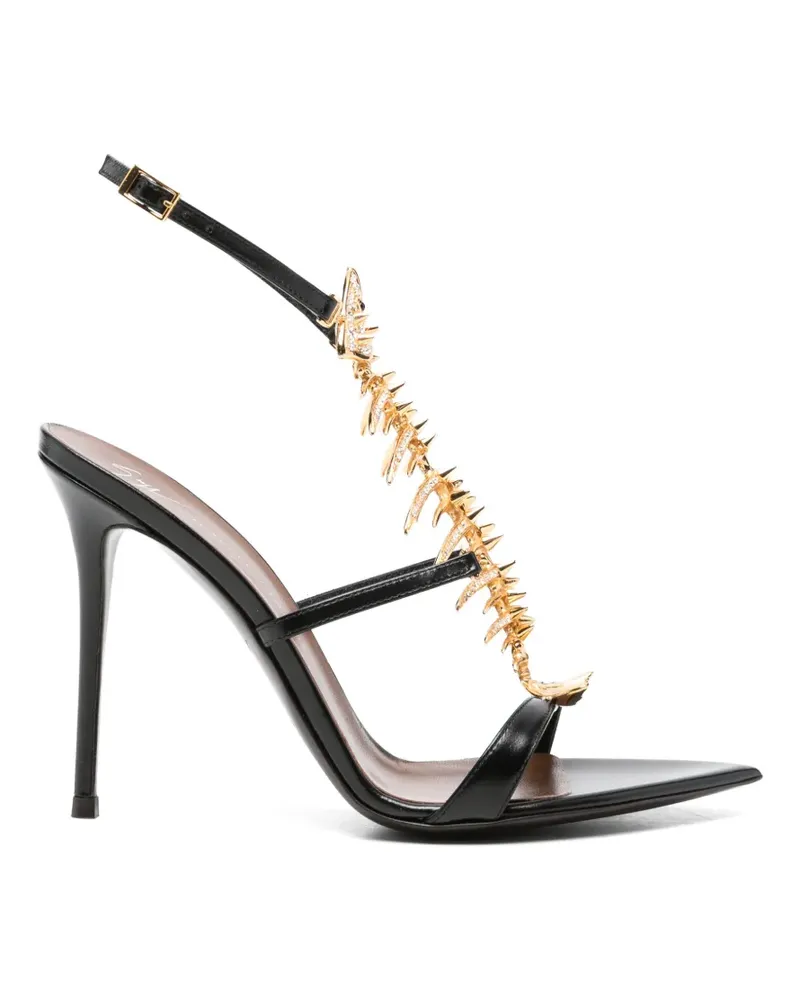 Giuseppe Zanotti Verzierte Sandalen - Schwarz Schwarz