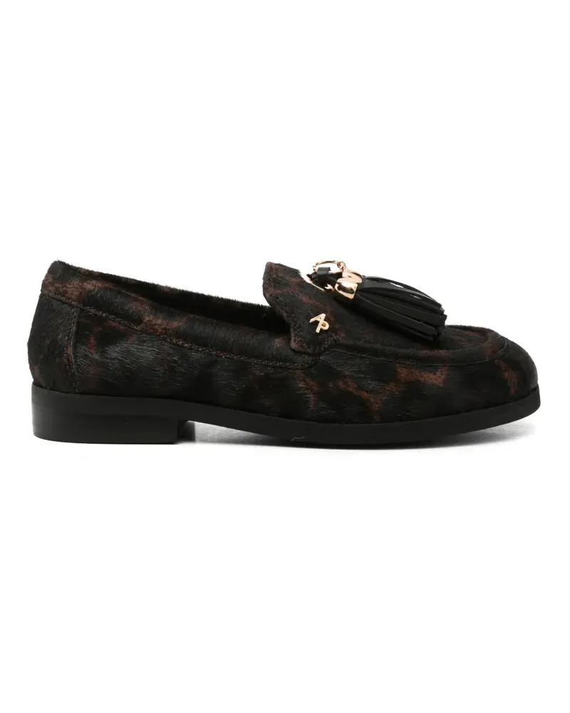 Apepazza Loafer mit Leopardenprint - Schwarz Schwarz