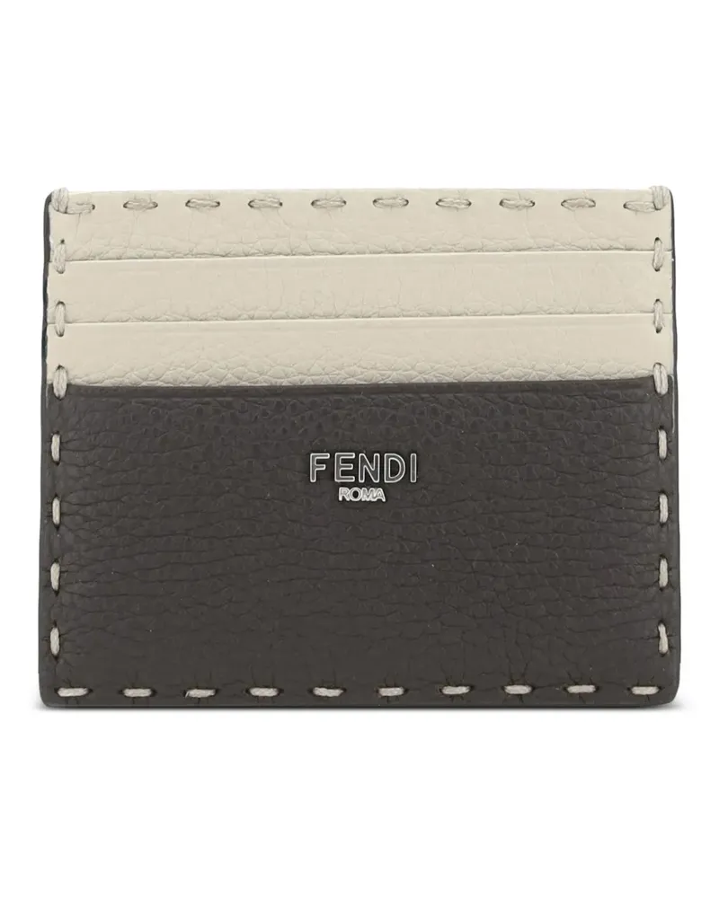Fendi Zweifarbiges Kartenetui - Nude Nude